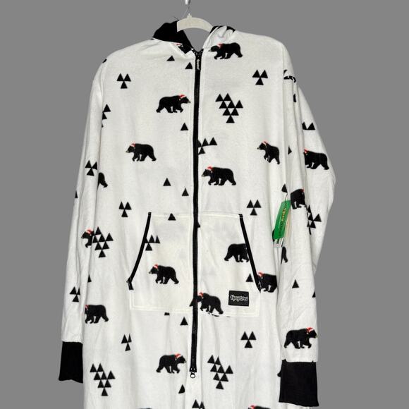 Tipsy Elves XXL NEW Mens Beary Christmas Big and Tall Jumpsuit PJ Holiday - Picture 5 of 12